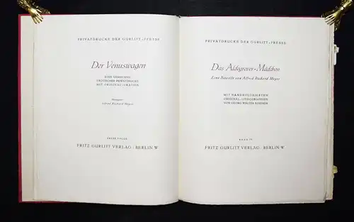 Meyer, Das Aldegrever-Mädchen SIGNIERT NUMMERIERT - Eines von 700 Exemplaren