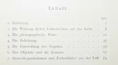 Miethe, Die Photographie aus der Luft - 1916 - LUFTFAHRT