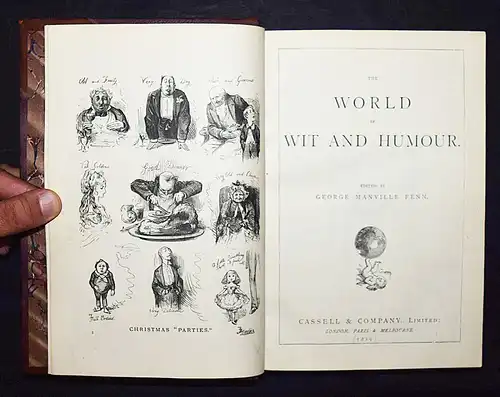 Fenn, The world of wit and humour 1874 - FIRST EDITION HUMOR SATIRE KARIKATUREN