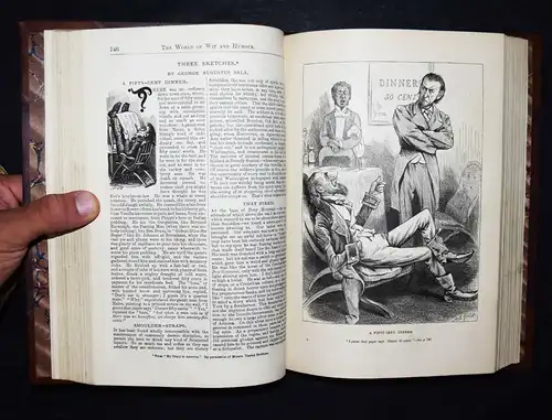 Fenn, The world of wit and humour 1874 - FIRST EDITION HUMOR SATIRE KARIKATUREN