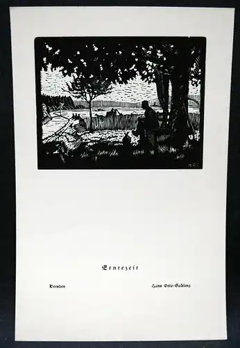 Otto-Gablenz - Vom Jahreslauf ORIG.-HOLZSCHNITTE EXPRESSIONISMUS 