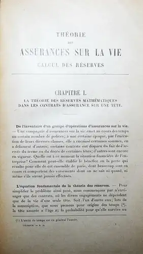 MATHEMATICS MATIMATIQUE - Galbrun, Assurances sur la vie - 1927