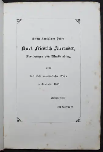 EDUARD MÖRIKE - IDYLLE VOM BODENSEE - 1846 - ERSTE AUSGABE