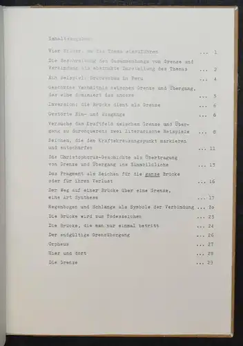 Über das Zusammenwirken von Brücke und Grenze - Hegenauer - Metapher - Metaphern