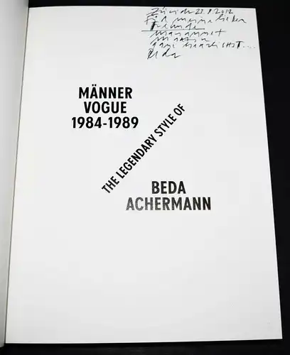 Achermann, Big time Steidl 2012  - SIGNIERT - MODE - POP-KULTUR