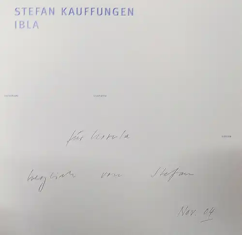 Kauffungen, Stefan IBLA. Farbräume, Schichten, Sizilien- SIGNIERT- Minimal Art