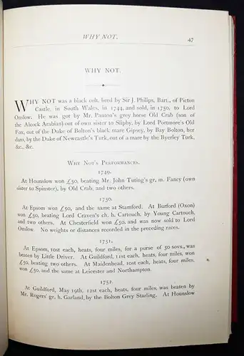 Taunton, Portraits of celebrated racehorses...1887 PFERD PFERDE REITSPORT