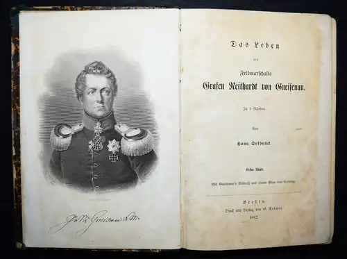 Delbrück, Das Leben des Feldmarschalls  Neithardt von Gneisenau 1882 - Napoleon
