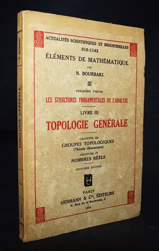BOURBAKI, Elements de mathematique MATHEMATIK