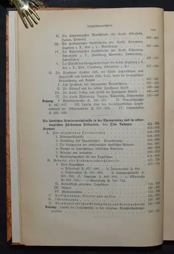 Die Verhältnisse der Landarbeiter in Hohenzollern, im Reg.-Bezirk Wiesbaden 1892