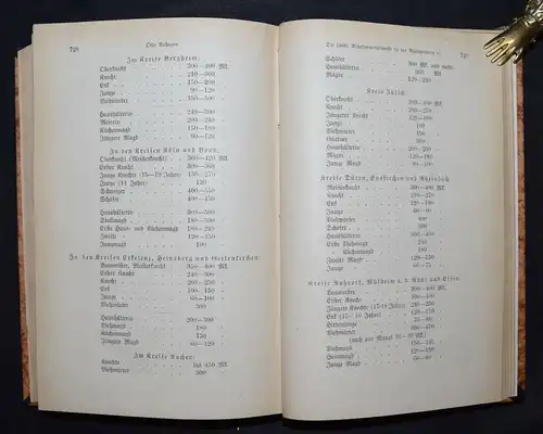 Die Verhältnisse der Landarbeiter in Hohenzollern, im Reg.-Bezirk Wiesbaden 1892