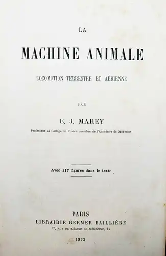 Marey, La machine animale - 1873  Chrono-Photographie · Film · Medizin