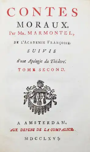 Marmontel, Contes moraux - 1766