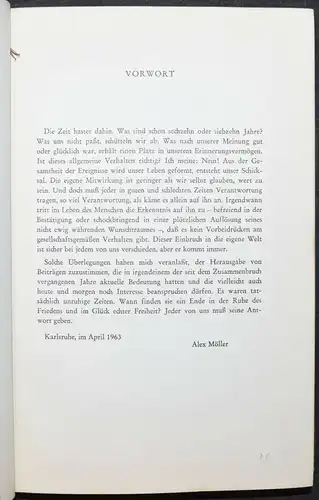 Möller, Unruhige Zeiten - Autobiographie - 1963