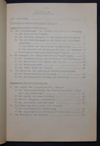 Büchel, Grenzgebiete von Physik und Naturphilosophie - Typoskript um 1950