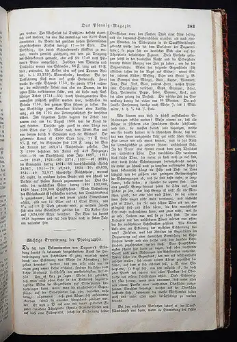 Daguerreotypie 1842 – Neueste Fortschritte...In: Das Pfennig-Magazin ZEITSCHRIFT
