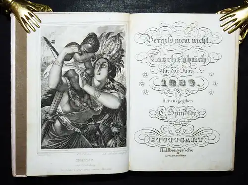 Almanach – Spindler, Vergiß mein nicht - 1839 KALENDER - TASCHENBUCH