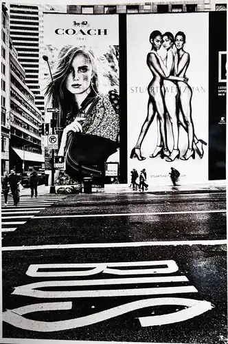 Hund, 5th Avenue New York  ORIGINAL-PHOTOGRAPHIE - SIGNIERT - POP-KULTUR-CULTURE