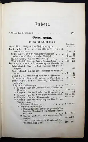 Rettig, Die Polizeigesetzgebung des Großherzogthums Baden 1853 BADEN ZIVILRECHT