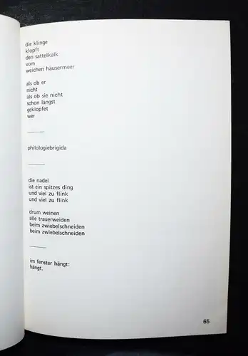 Rühm, Gesammelte Gedichte und visuelle Texte SIGNIERT - TYPOGRAPHIE - 