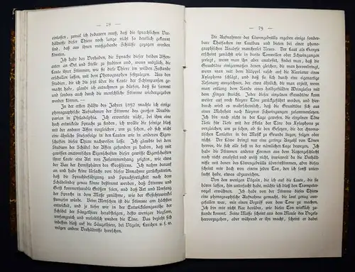 Garner, Die Sprache der Affen (The Speech of Monkeys) 1900 - TIERPSYCHOLOGIE 