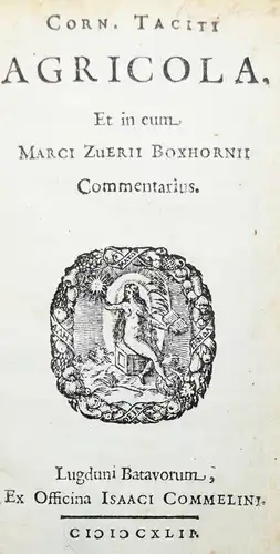 Tacitus, Corn. Taciti Agricola 1642 ERSTE AUSGABE - ANTIKE - GESCHICHTE