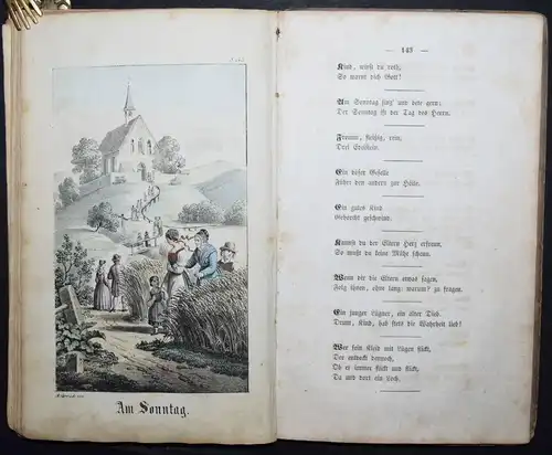 Johann Georg Freihofer - Kinderbuch - 1853  - Tafeln von August Corrodi