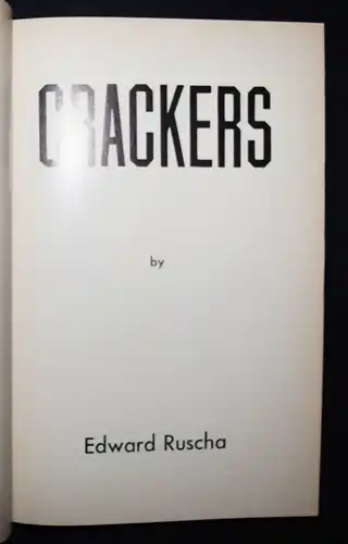 Ruscha, Crackers NUMMERIERT 1969 - Mason Williams Ruscha Ken Price und Joe Goode