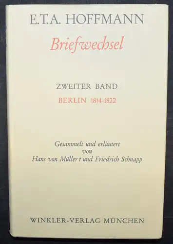E.T.A. Hoffmann - Briefwechsel - 1814-1822