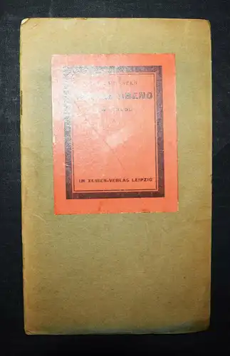 Wessels, Tod am Abend. Leipzig 1918 - SIGNIERT - EXPRESSIONISMUS