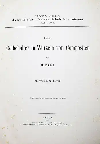 BOTANIK ZOOLOGIE 1887 ENTOMOLOGIE PHYSIK Verhandlungen der Kaiserlichen