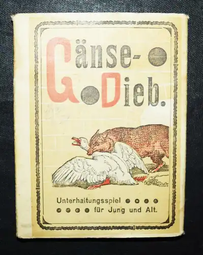 Originelles KARTENSPIEL  um 1900 – Gänse-Dieb 