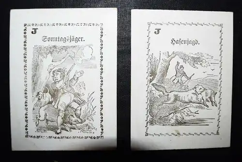 Originelles KARTENSPIEL  um 1900 – Gänse-Dieb