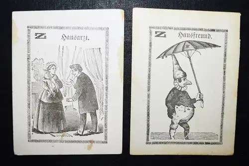 Originelles KARTENSPIEL  um 1900 – Gänse-Dieb