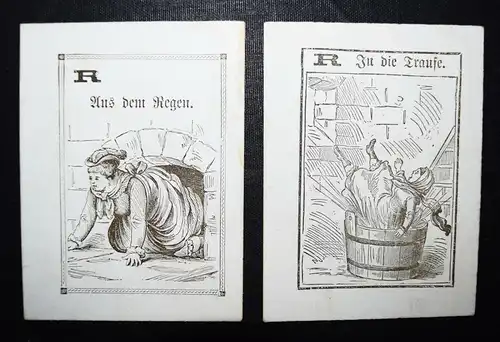 Originelles KARTENSPIEL  um 1900 – Gänse-Dieb 