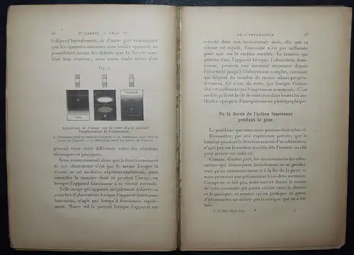 Widmung / Envoi: Albert Londe - La photographie instantanée - Erstausgabe 1886