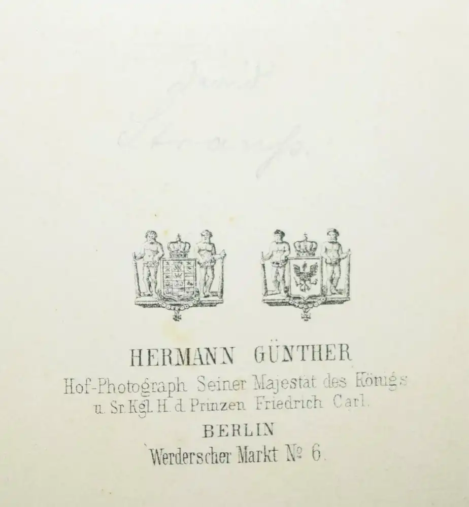 Strauß, Orig.-Portrait-Photographie von Hermann Günther Berlin (um 1865) 1