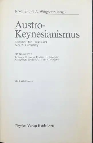 AUSTRO-KEYNESIANISMUS - 1990 - P. MITTER UND A WÖRGÖTTER