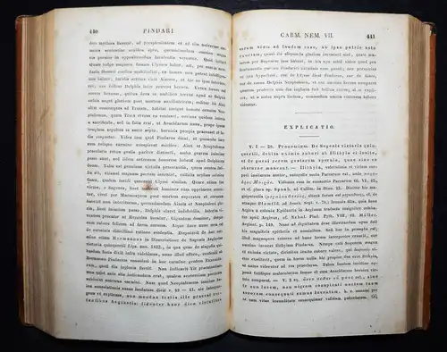 Pindarus. Pindari carmina - 1830 - ERSTE AUSGABE Altphilologie · Antike