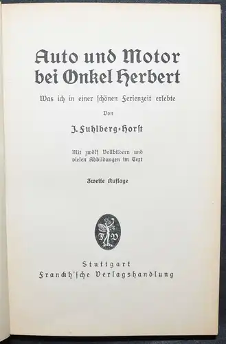 Fuhlberg-Horst, Auto und Motor bei Onkel Herbert - ca. 1925 - Automobil