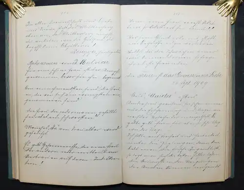 GEDICHTE - DEUTSCHE HANDSCHRIFT AUF PAPIER - 1905 - APHORISMEN - FABELN