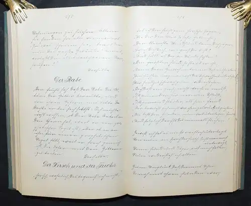 GEDICHTE - DEUTSCHE HANDSCHRIFT AUF PAPIER - 1905 - APHORISMEN - FABELN