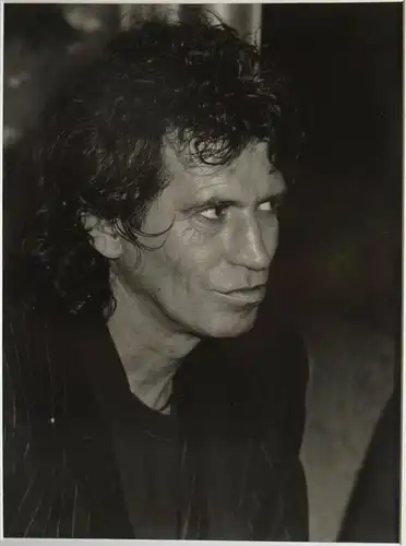 ROLLING STONES KEITH RICHARDS, ORIGINAL-VINTAGE-PORTRAIT-PHOTOGRAPHIE  ROM 1988