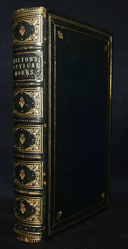 Milton, Poetical Works 1861 PRACHTVOLLER LEDER-HANDEINBAND