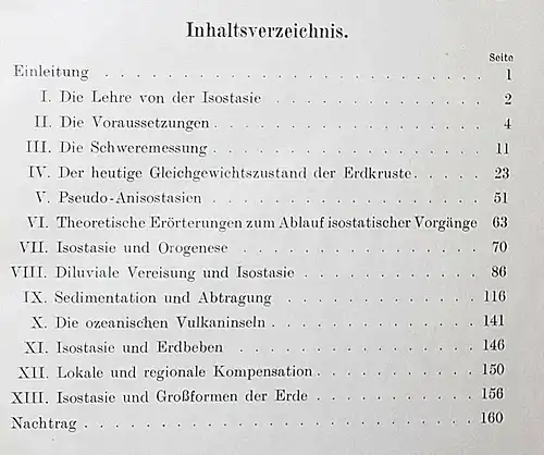 Born, Isostasie und Schweremessung ERSTE AUSGABE GEOLOGIE GEOPHYSIK