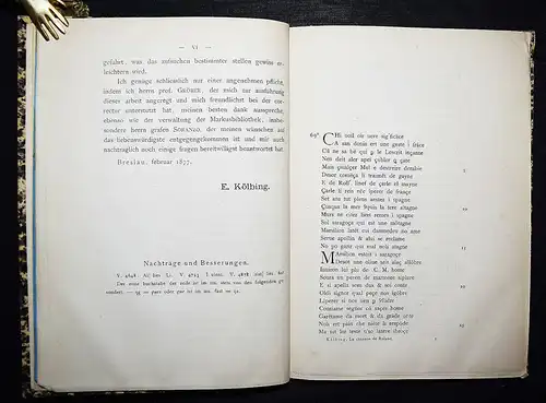 Kölbing, La chanson de Roland. Abdruck der Venetianer Handschrift IV ROLANDSLIED