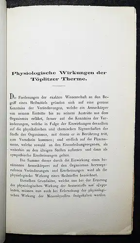 Rakovec, Die Schwefeltherme Toplice bei Varasdin in Kroatien 1863 BALNEOLOGIE