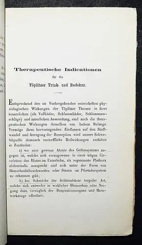 Rakovec, Die Schwefeltherme Toplice bei Varasdin in Kroatien 1863 BALNEOLOGIE
