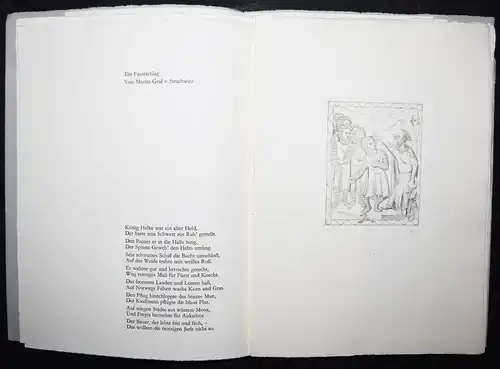 Strachwitz - Faustschlag - Signiert von Markus Roshardt - Original-Radierungen