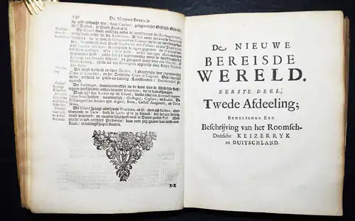 Broekhuizen, De Nieuwe bereisde wereld - 1703 -  EINZIGE AUSGABE !! - EUROPA